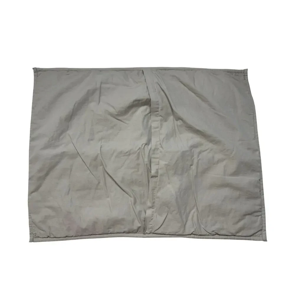 WEST ELM *NEW* Gray Textured Knit Organic Cotton Pillow Shams Standard Set of 2
